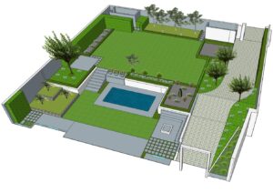 create a garden landscape design
