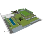 design for big outdoor space